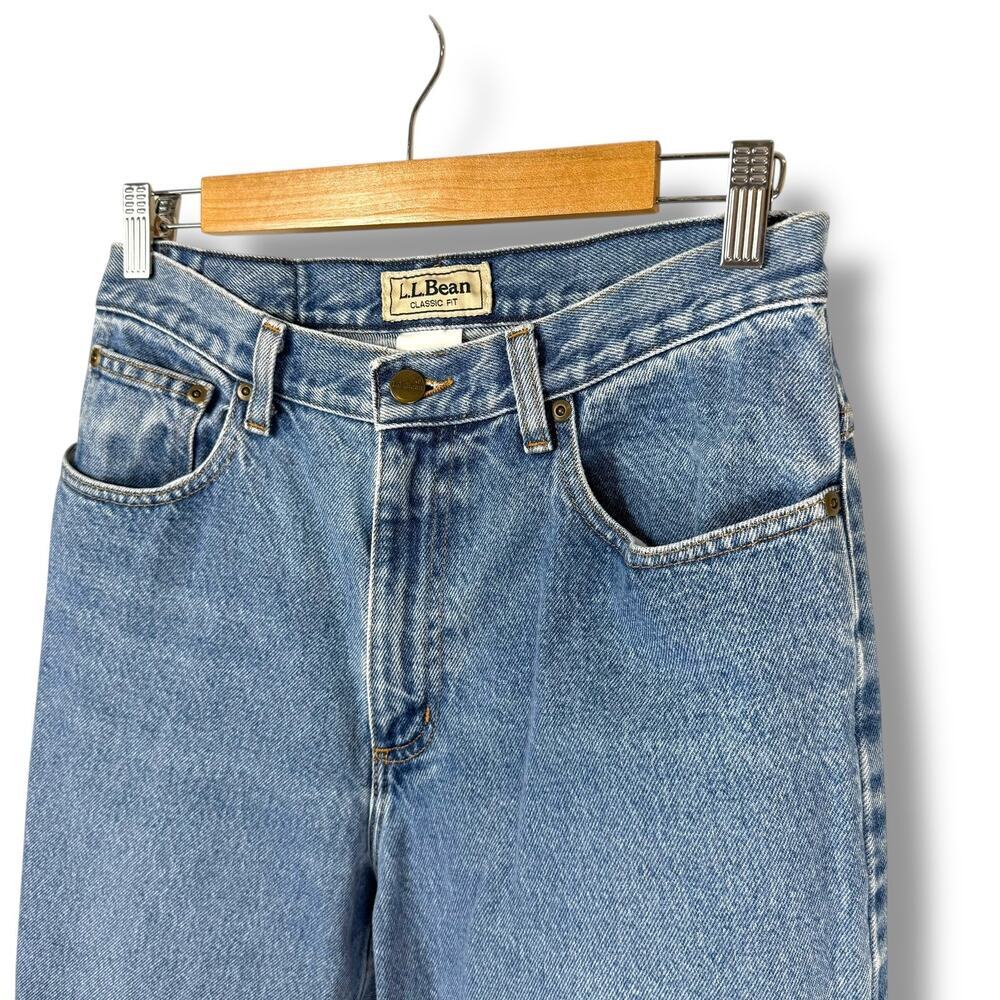 L.L. Bean Jeans Womens 10 Regular Medium Wash Classic Fit High Rise Mom Vintage - Picture 5 of 12